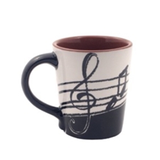 Aim Gifts AIM56165 Music Notes Latte Mug