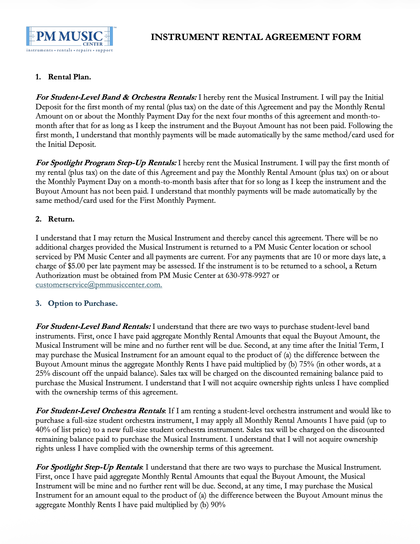 Rental Agreement