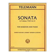 Sonata in F minor, TWV 41:f1 for Bassoon