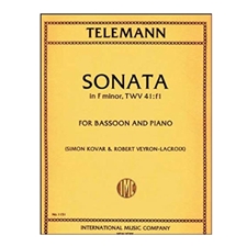 Sonata in F minor, TWV 41:f1 for Bassoon