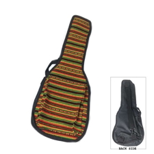 Henry Heller HPG-US-01 Soprano Ukulele Bag - Black Multi Stripe