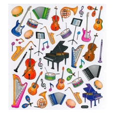 Aim Gifts AIM29521 Music Instrument Stickers