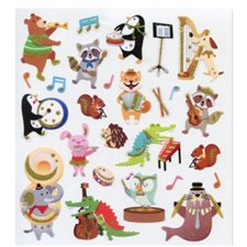 Aim Gifts AIM29593 Musical Animals Stickers