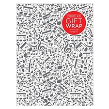 Hal Leonard 00152190 Music Notes Gift Wrapping Paper