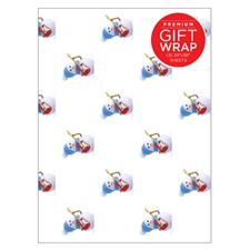 Hal Leonard 00196583 Guitar Snowman Gift Wrapping Paper