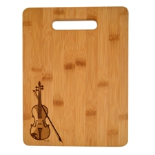 Aim Gifts AIMMUHG5 Violin Cutting Board - 8.5x11.5"