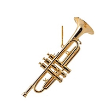 Aim Gifts AIM9201 Gold Trumpet Ornament