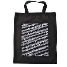 Aim Gifts 2351 Black Sheet Music Tote