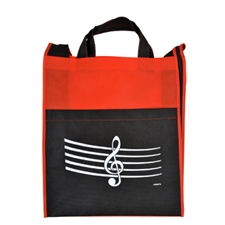 Aim Gifts AIMMUBA3 Red G-Clef Reusable Tote