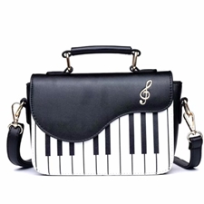 Wish Gifts WBPH Black Piano Handbag