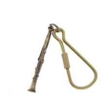 Aim Gifts AIMK64 Brass Clarinet Keychain