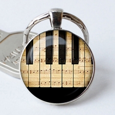 Wish Gifts WK1 Piano Keys Pendant Keychain