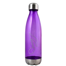 Aim Gifts AIMMUDW4 Purple Note Reusable Water Bottle