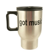 Aim Gifts AIM69715 Got Music? Travel Mug - Stainless Steel