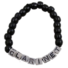 Aim AIM80059 Music Beaded Bracelet - Clarinet