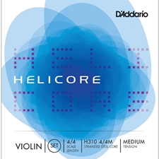 D'Addario H3104/4M Helicore 4/4 Violin Set - Medium Tension