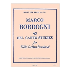 43 Bel Canto Studies for Tuba (or Bass Trombone)