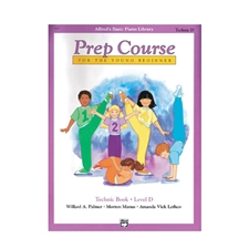 Alfred's Basic Piano Prep Course: Technic Book D