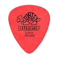 Dunlop 418P-0.50 Tortex 0.50mm (Red) Guitar Picks 12-pack