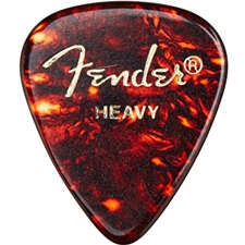 Fender 12351HS Heavy Celluloid Guitar Picks - Shell 12-pack
