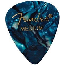 Fender 12351MOT Medium Celluloid Guitar Picks - Ocean Turquoise 12-pack