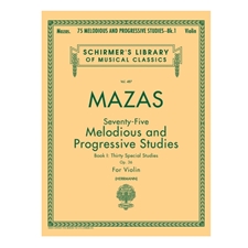 Mazas: 75 Melodious & Progressive Studies, Op. 36 - Book 1 for Violin