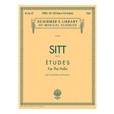 Sitt: Etudes, Op. 32 - Book 1 for the Violin