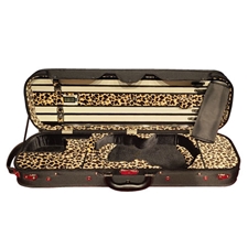 Howard Core CC525-1-BKLP 4/4 Violin Suspension Case - Black/Leopard