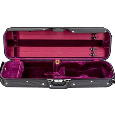 Bobelock B16002ES-1-BKR 4/4 Violin Suspension Case - Black/Red