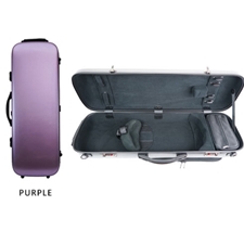 J & J String VF13/PU 4/4 Violin Oblong Case - Brushed Purple