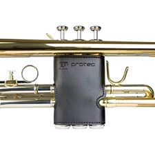 Protec L226 Trumpet Valve Guard - Black Leather with Velcro