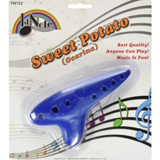 First Note FN152BLUE Blue Plastic Ocarina