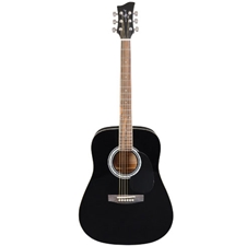 Jay Turser JJ45-BK JJ45 4/4 Dreadnought Acoustic Guitar - Black