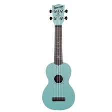 Kala KA-SWG/BL Waterman Soprano Ukulele - Glow in the Dark Blue