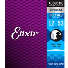 Elixir E82AP 80/20 Bronze Acoustic Guitar Strings with POLYWEB Coating