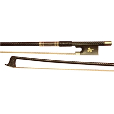 J & J String DJV02-4/4 "St. Fleur" Colored Braided Carbon Fiber 4/4 Violin Bow