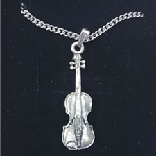 Music Gifts PP2 Violin Pewter Necklace