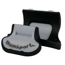 JL Smith 101045BK Thumbport for Flute - Black/Gray