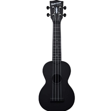 Kala KA-WMS-BK-S Waterman Beach Collection Soprano Ukulele - Black Sand