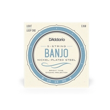 D'Addario EJ60 5-String Banjo String Set - Light, Nickel