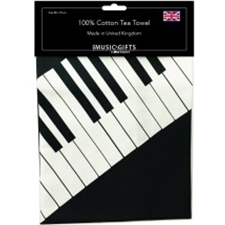 Music Gifts TT01 Keyboard Tea Towel