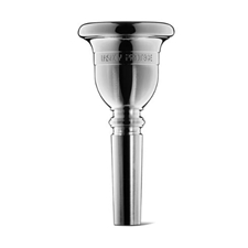 Laskey LTUPRHAS Protege Tuba Mouthpiece - Silver-Plated