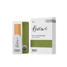 D'Addario ODJR10 Reserve Organic Alto Saxophone Reeds - 10-pack