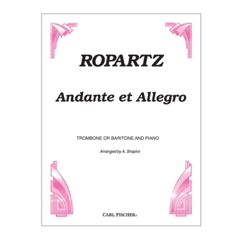 Andante et allegro baritone solo with piano accompaniment