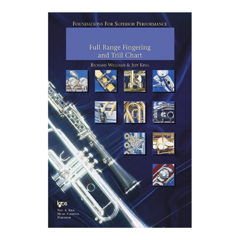 PM Music Center Full Range Fingering Chart Trumpet
