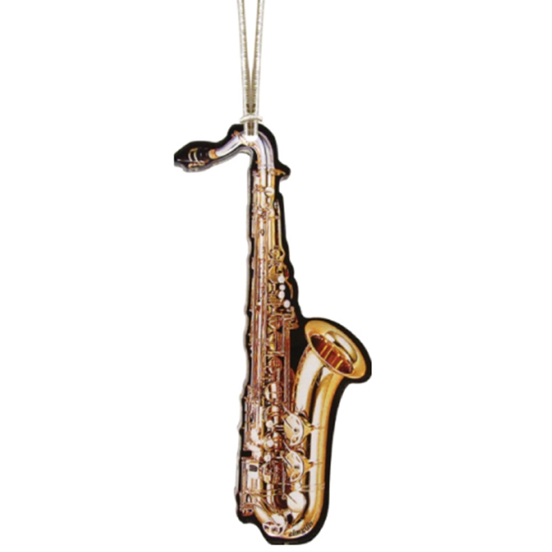 PM Music Center Aim Gifts AIM55555 Acrylic Saxophone Ornament