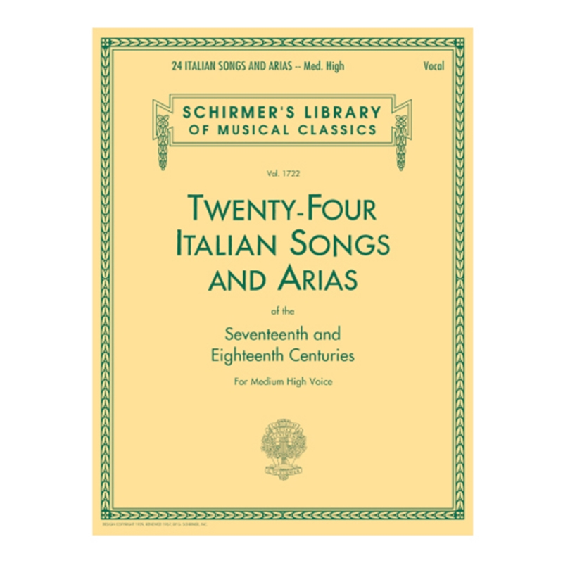 PM Music Center - 24 Italian Songs and Arias - Medium High