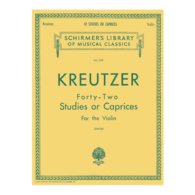 PM Music Center - Kreutzer: 42 Studies or Caprices for the Violin
