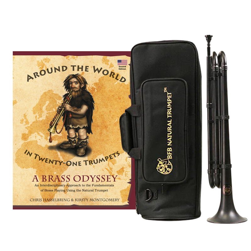 PM Music Center - Brass for Beginners BFBDIY Natural Trumpet with Book