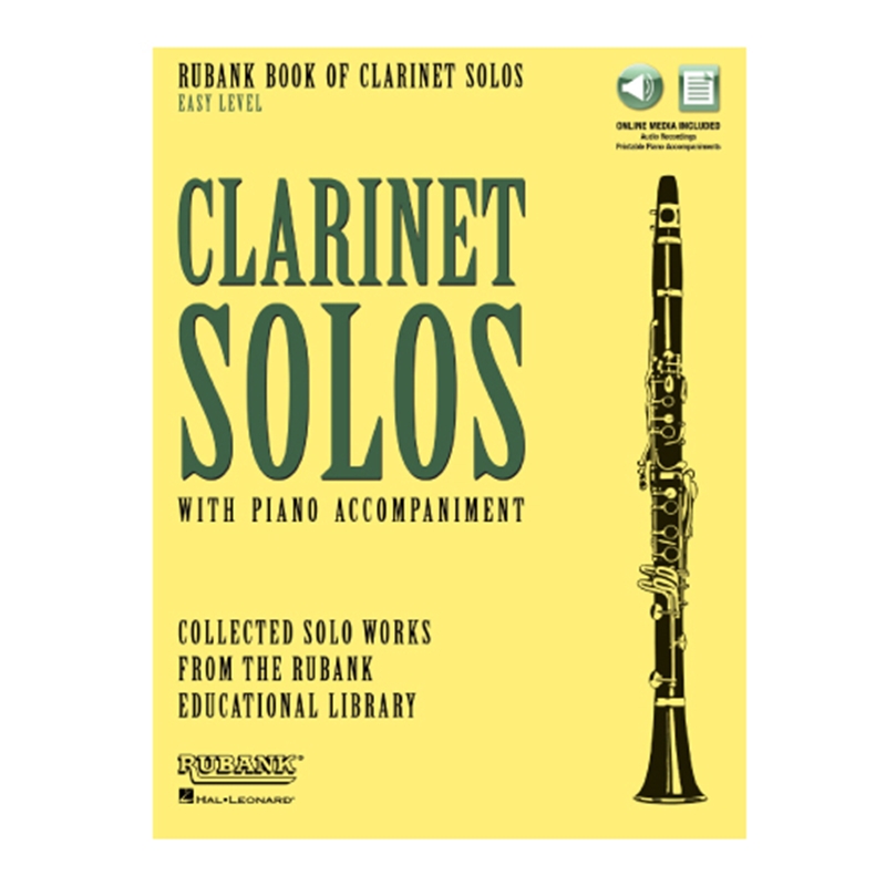 Rubank Book of Clarinet Solos Easy Level Book with Online Audio Stream Or Download